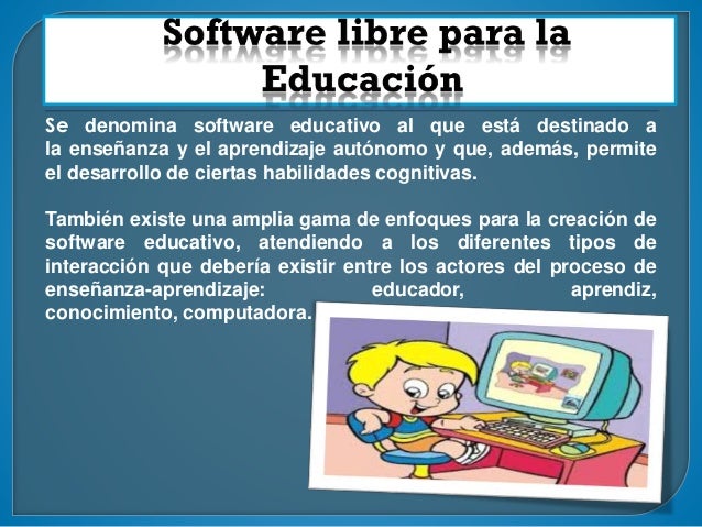 Software libre para la educación 1