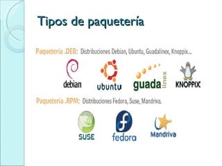 Tipos de paquetería 