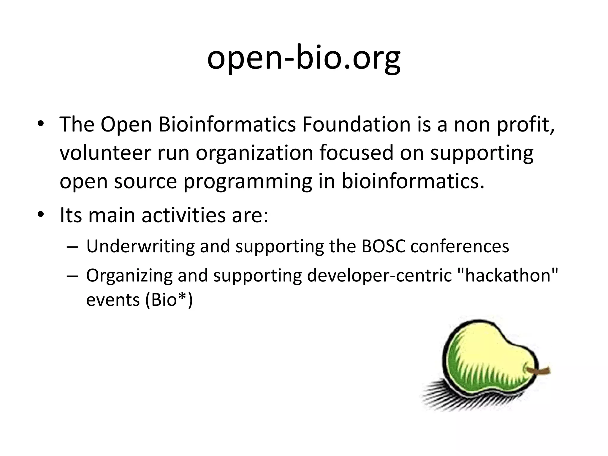 Free software and bioinformatics