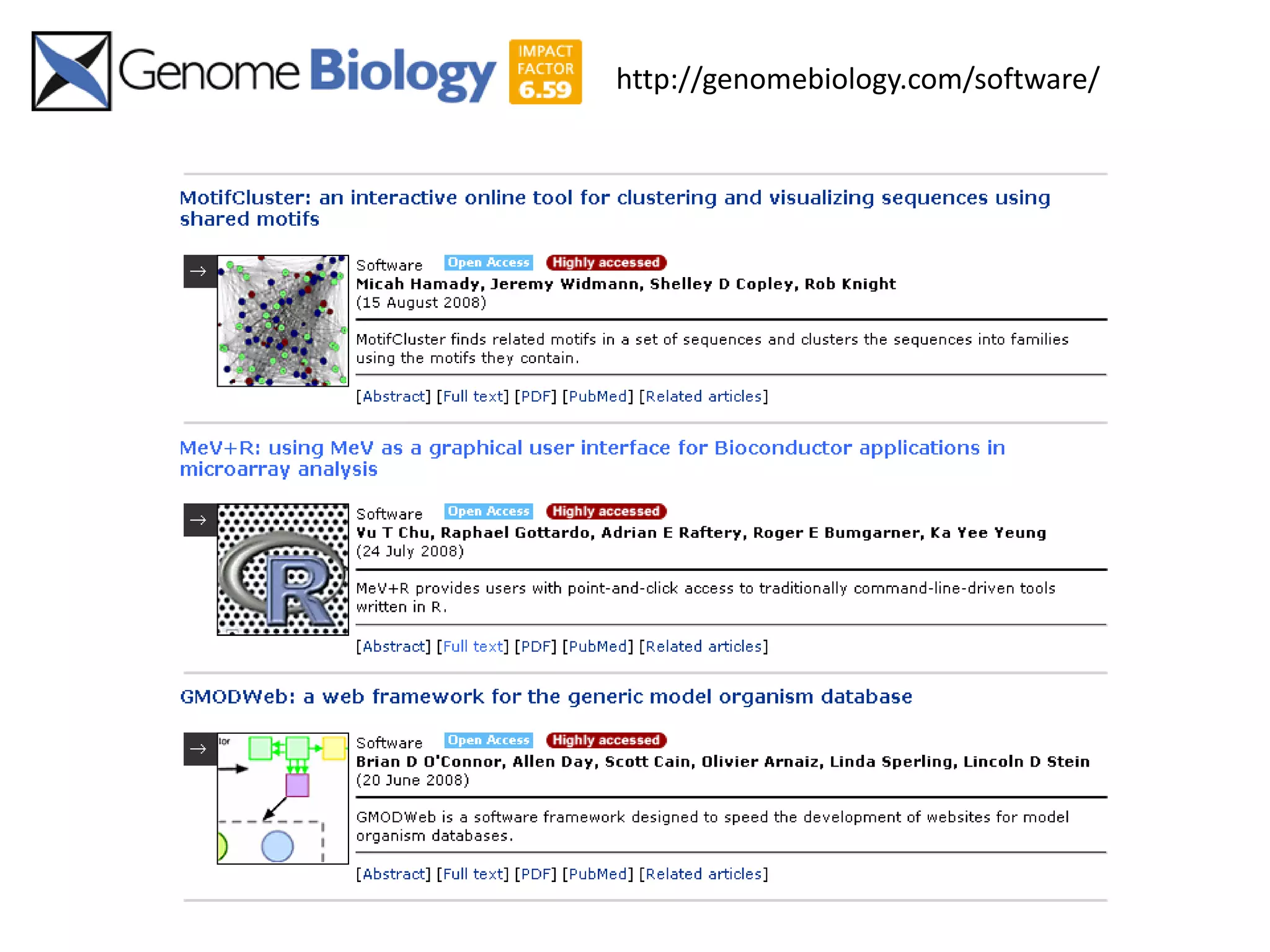 Free software and bioinformatics