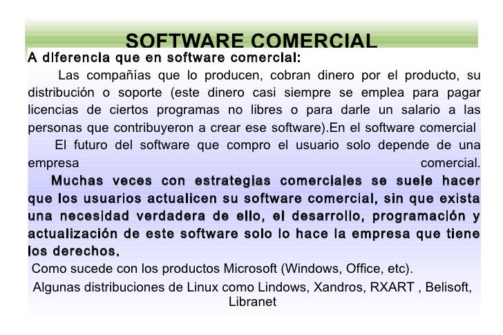 Software Libre Y Comercial 1[1]