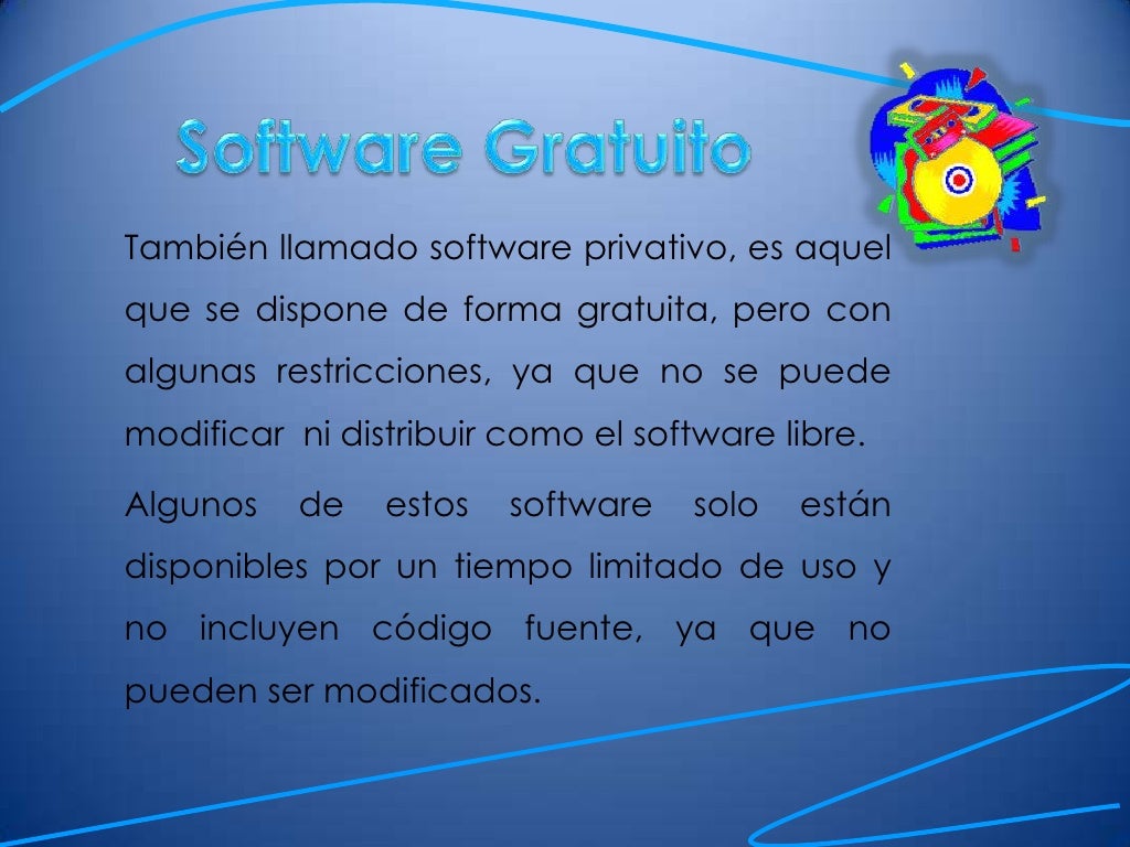 Software libre y gratuito