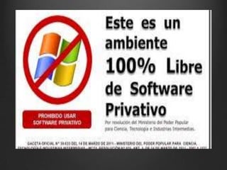 Software libre y privativo power point