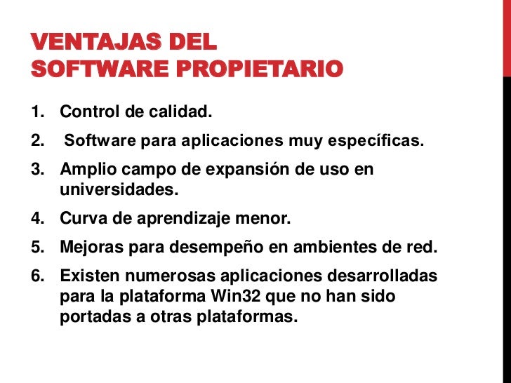 Software libre y propietario