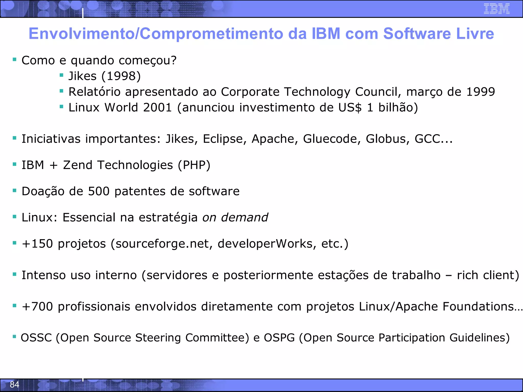 Software Livre - Trajetoria, potencialidades e modelo de negocios