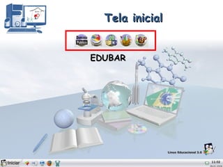 Tela inicial EDUBAR 