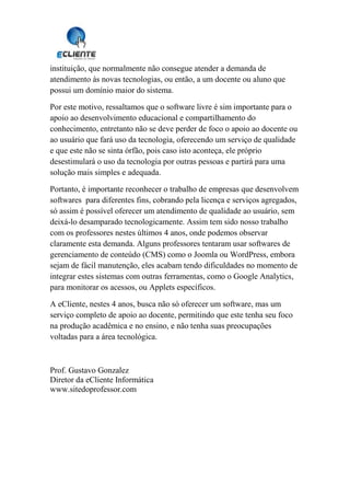 Software livre x software proprietario