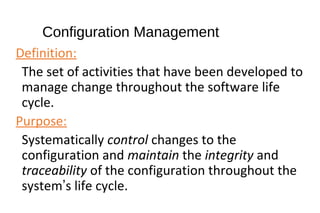 Software maintenance and configuration management, software engineering ...