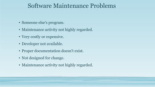 Software maintenance ppt | PPTX