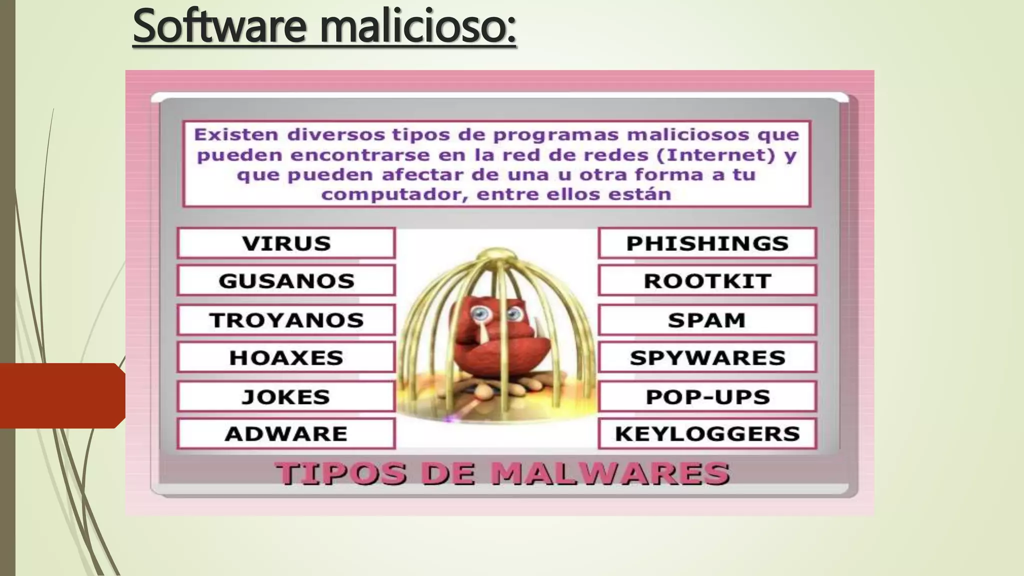 Software malicioso:
 