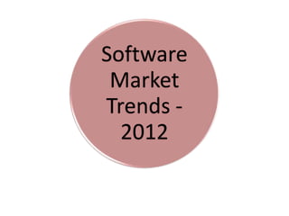 Software
 Market
Trends -
  2012
 