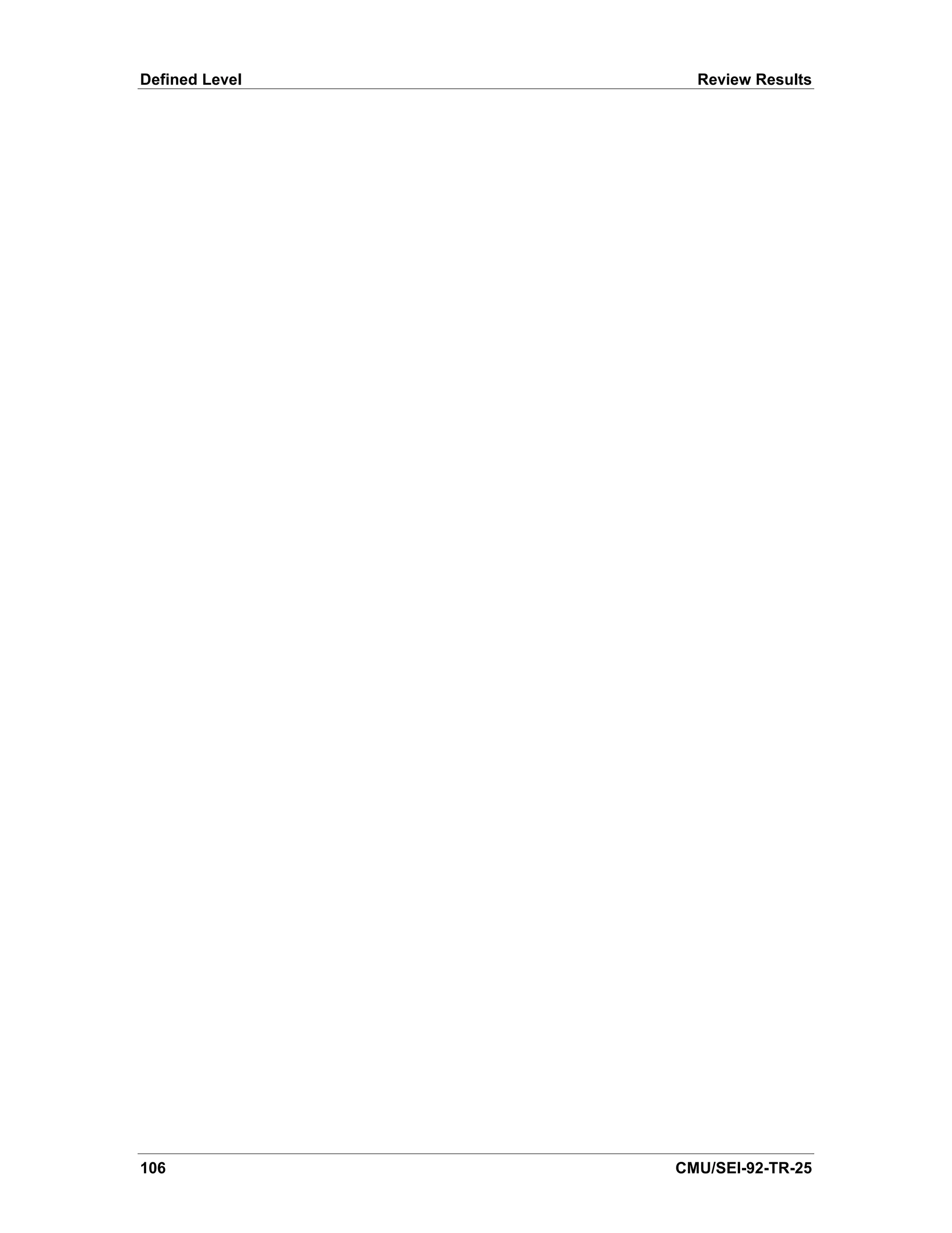 Defined Level     Review Results




106             CMU/SEI-92-TR-25
 