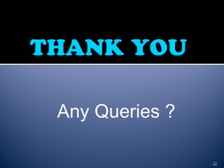 Any Queries ?
23
 