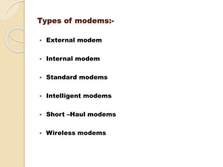 Software Modem Working Mechanism | PPTX
