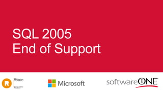SQL 2005
End of Support
 
