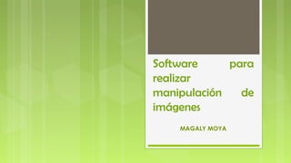 Software para
realizar
manipulación de
imágenes
MAGALY MOYA
 