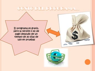 CARACTERISTICAS  DEL PROGRAMA..Instalación sencilla y rápida (menos de 3 min. desde su Panel de Control). 