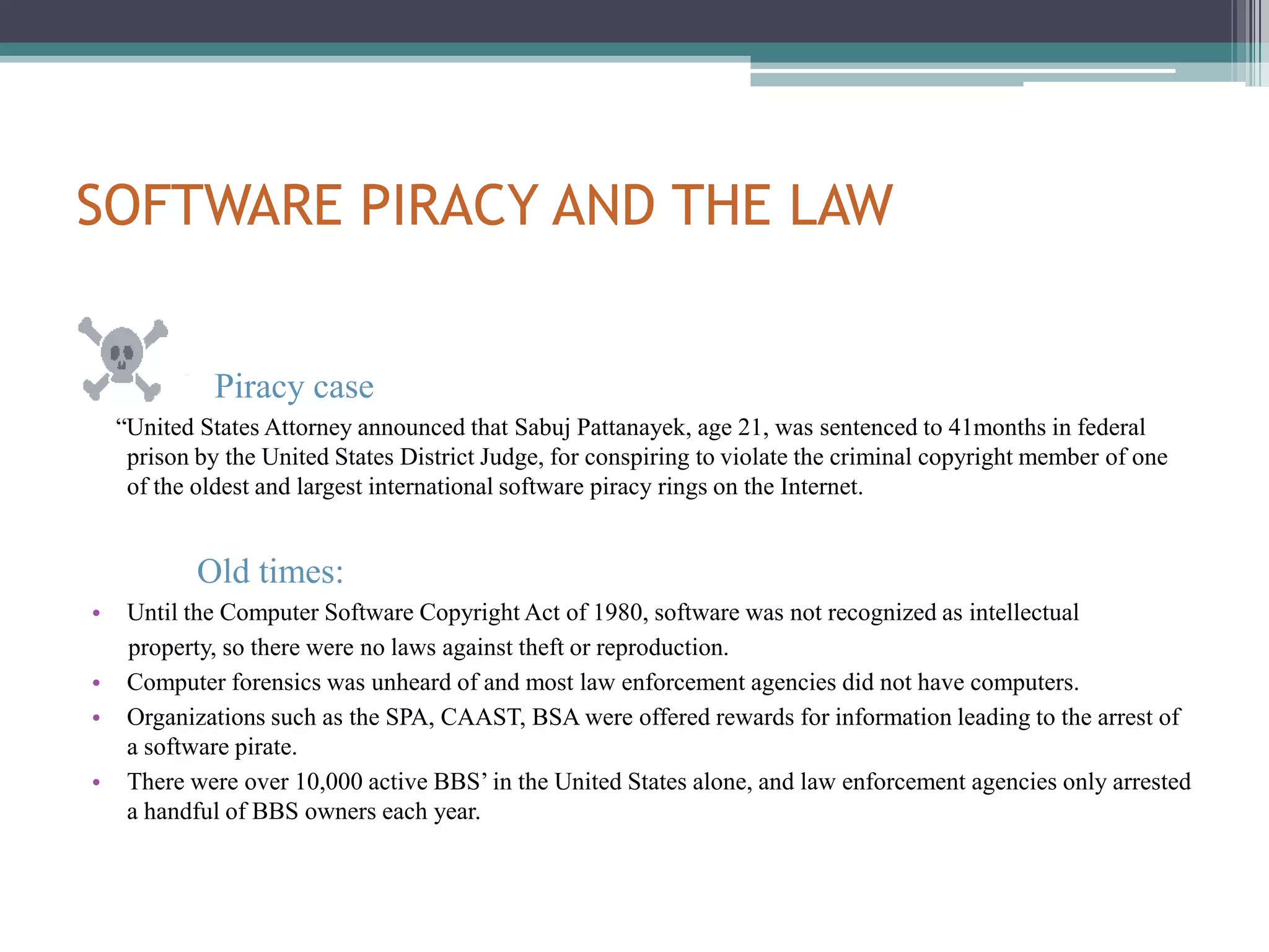 What's the Alternative ?FLOSS(Free/Libre/Open/Source Software)Is software that is liberally licensed to grant the right of users to use, study, change, and improve its design through the availability of its source code. Goal: fostering the development of software to be made freely available for others to copy ,use, modify , and then redistribute.