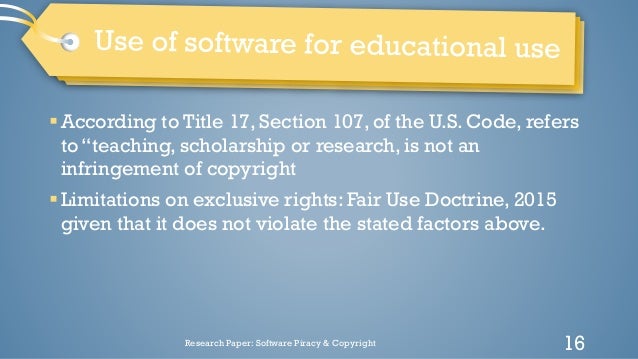 Example Of Infringement Of Software Copyright