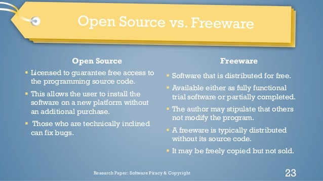 Software piracy and copyright infringement