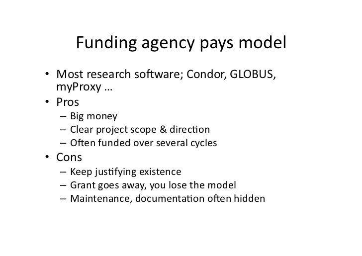 Software Practice 12 breakout - Life for Software Beyond Public Funding Slide 2