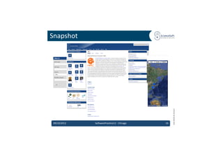 Snapshot	
  




                                                                    EMI	
  INFSO-­‐RI-­‐261611	
  
 09/10/2012	
     So'warePrac6ce12	
  -­‐	
  Chicago	
     16	
  
 