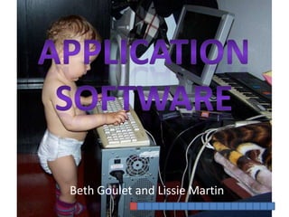 Application software Beth Goulet and Lissie Martin 