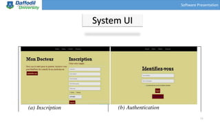 Software Presentation
System UI
11
 