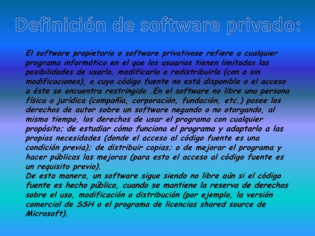 Software Privado