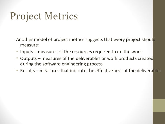 Software process and project metrics | PPT | Computer Software and ...