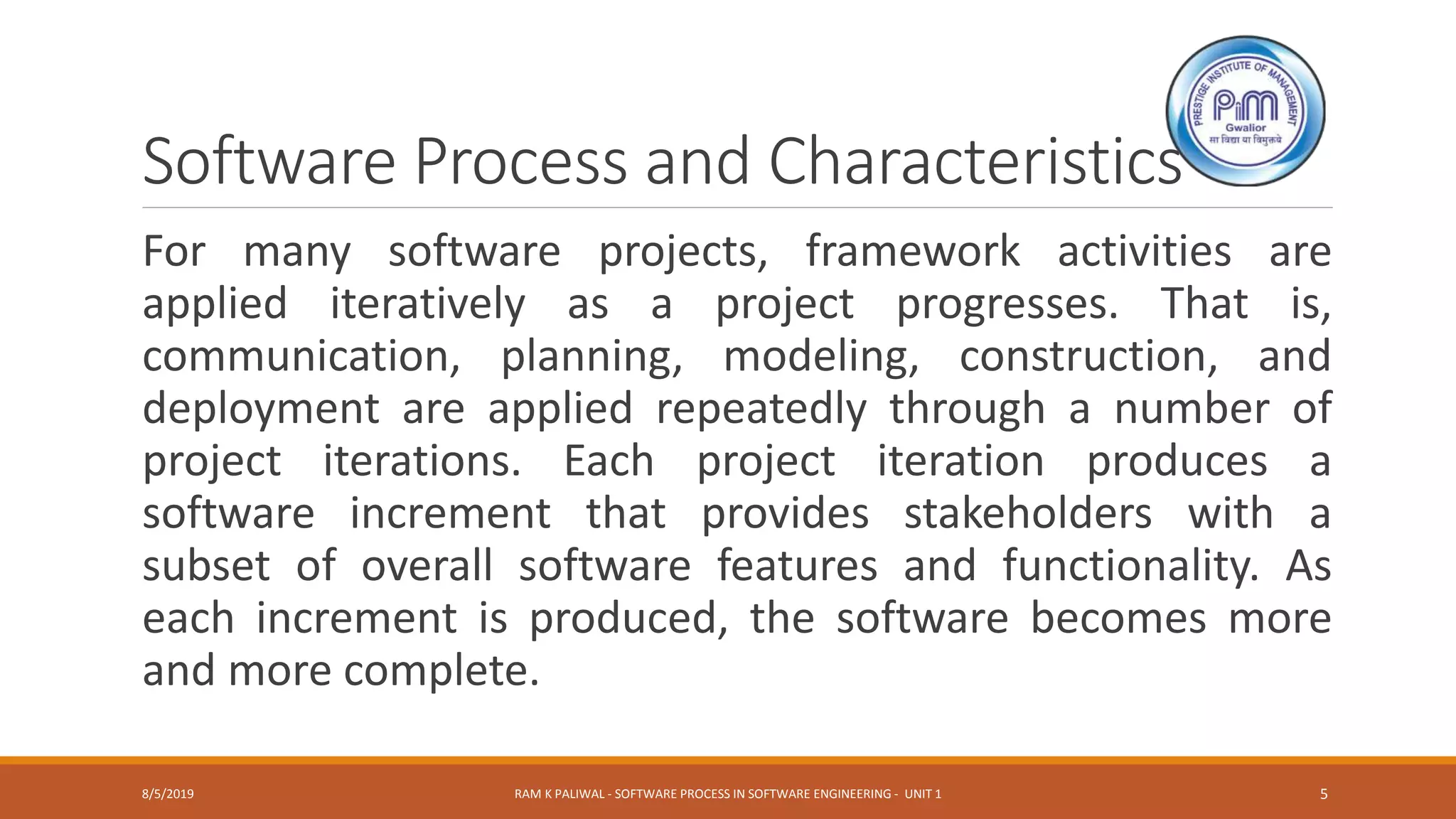 Software process in software engineering basics by ram k paliwal part 2 ...