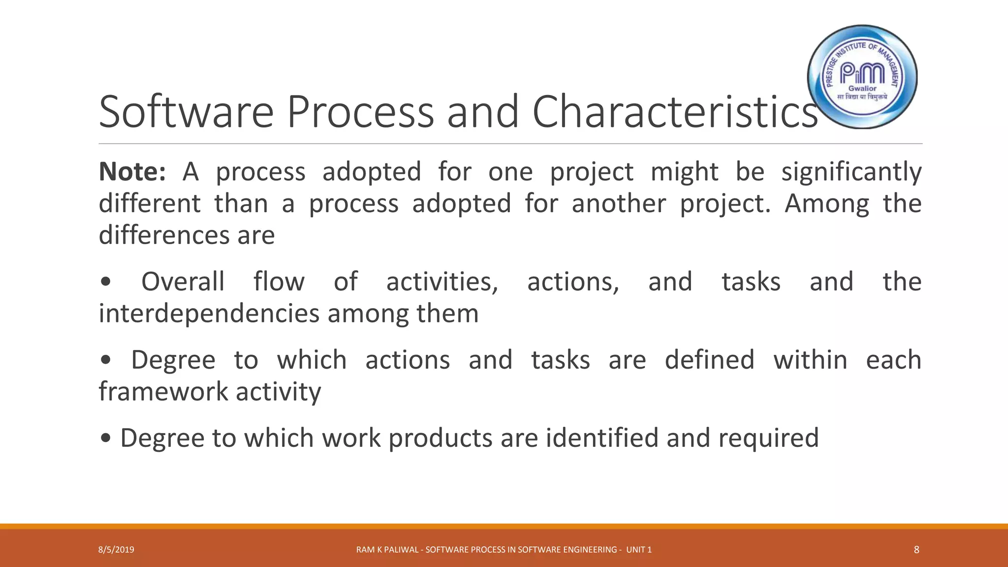 Software process in software engineering basics by ram k paliwal part 2 ...