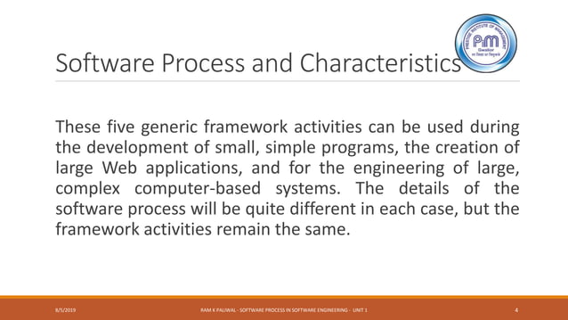 Software process in software engineering basics by ram k paliwal part 2 ...