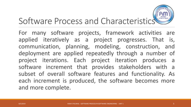 Software process in software engineering basics by ram k paliwal part 2 ...