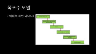 폭포수 모델
• 이대로 하면 되나요?
 
