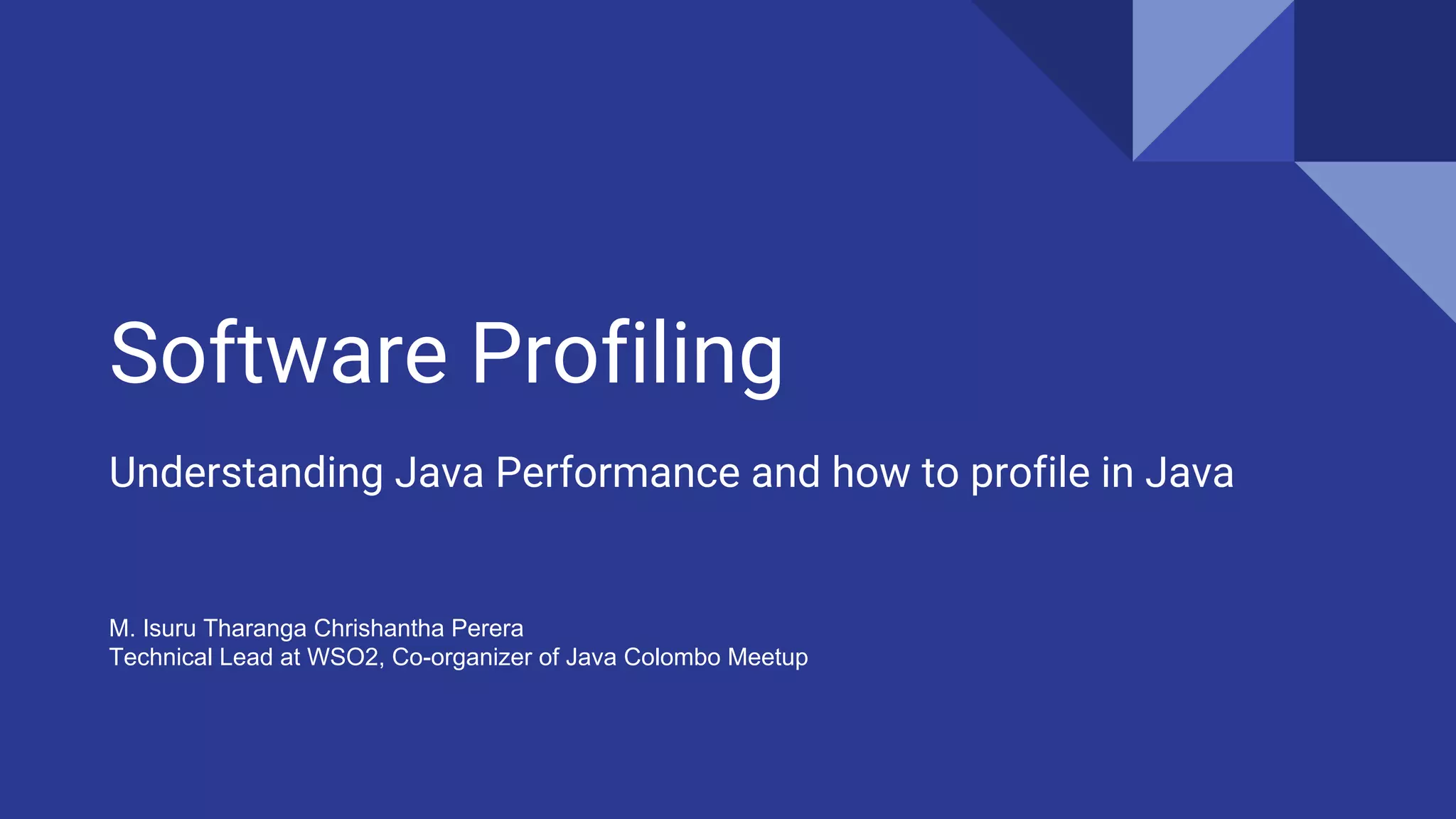 Software Profiling: Understanding Java Performance and how to profile ...