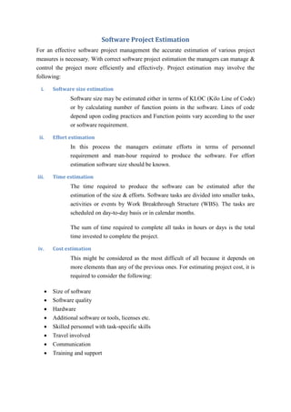 Software Project Management | An Overview of the Software Project ...