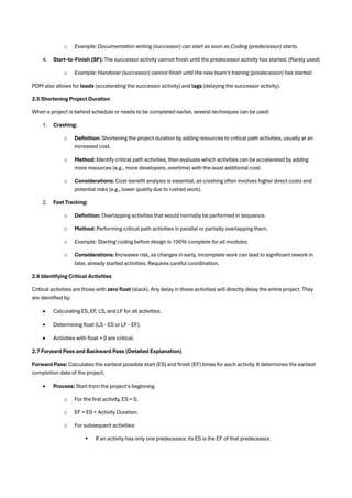 Software Project Management Notes for quick exam preparation | PDF