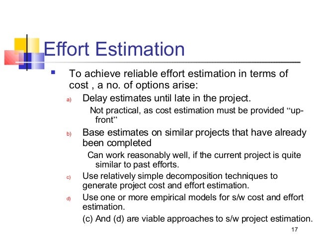 staffing level estimation in software engineering