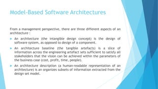 Model Based Software Architectures | PPTX