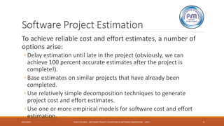 Software project planning in software engineering by ram k paliwal unit ...