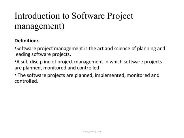 Software project versus other type of projects