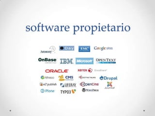 software propietario
 