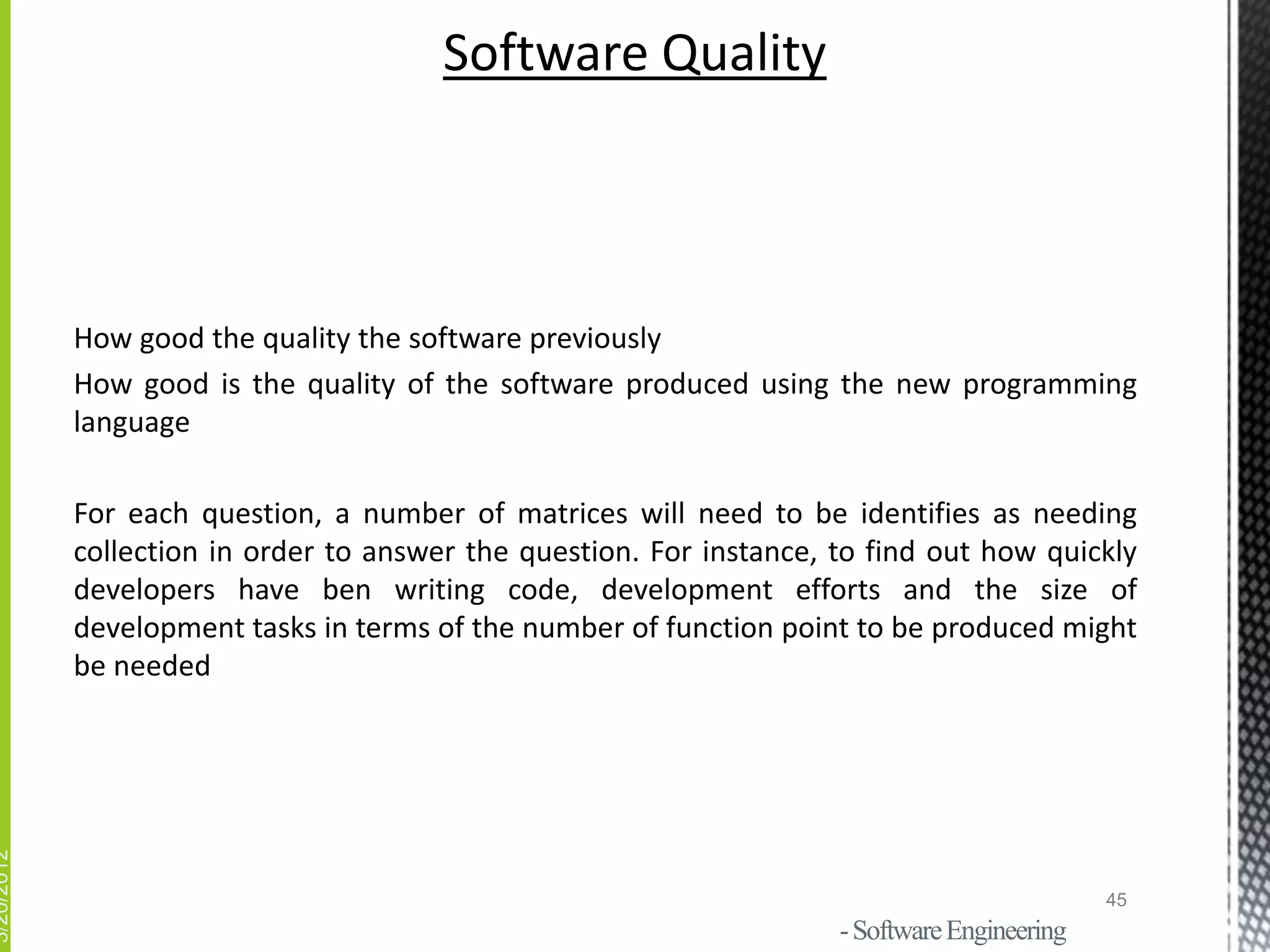 Software quality | PPTX | Computer Software and Applications | Computing