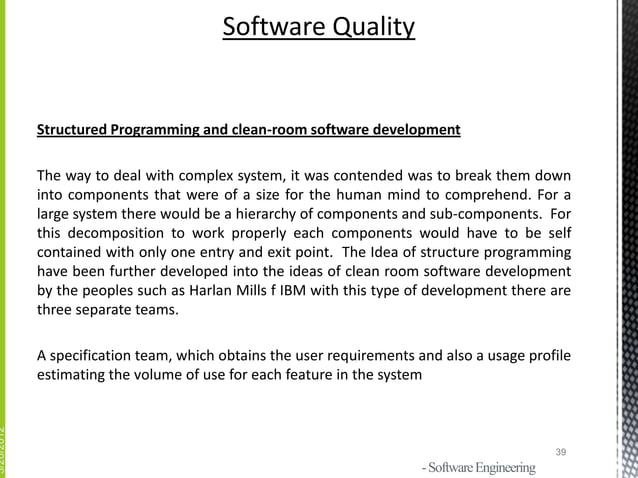 Software quality | PPTX | Computer Software and Applications | Computing