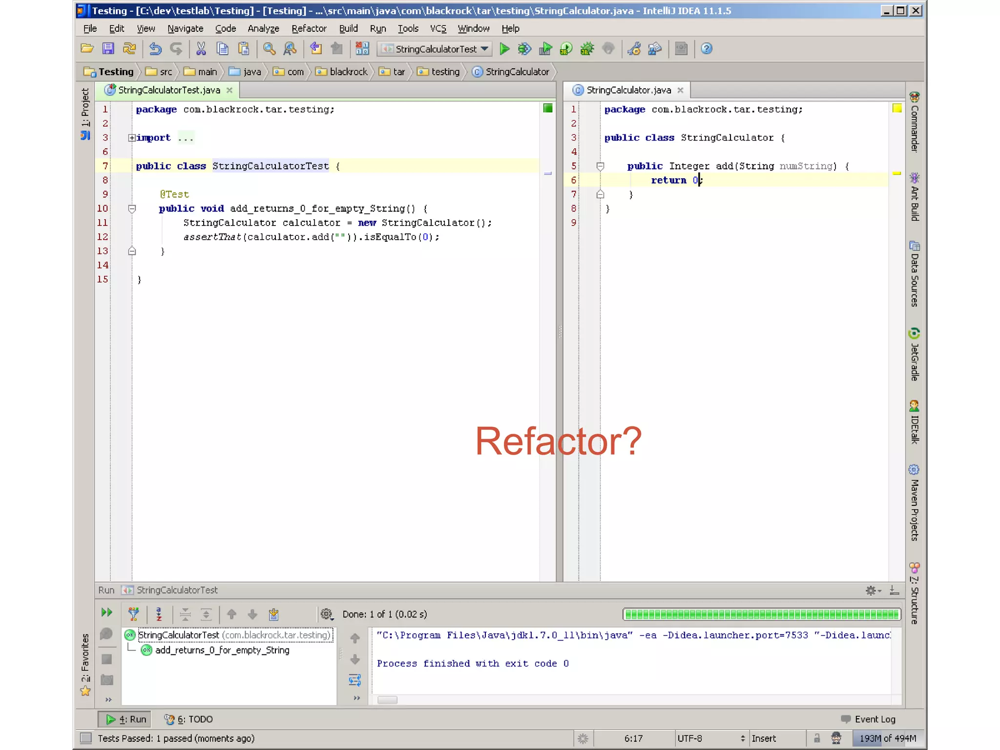 Refactor?
 