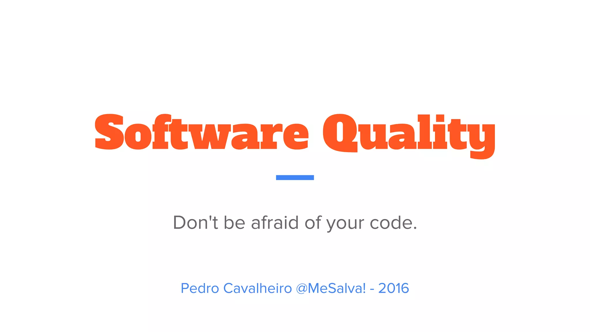 Software Quality