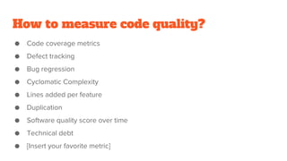How to measure code quality?