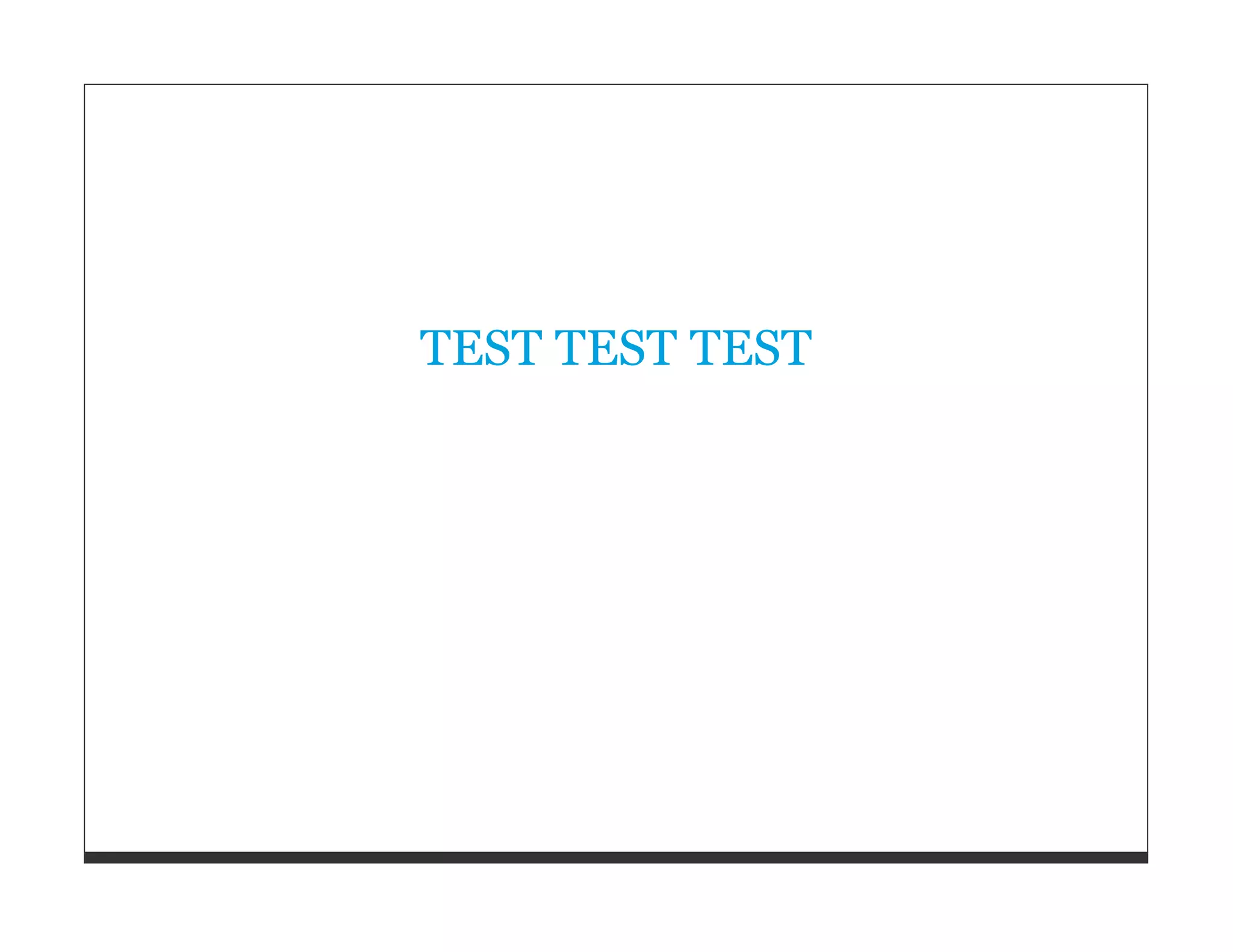 TEST TEST TEST 