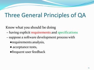 Software quality assurance | PPTX